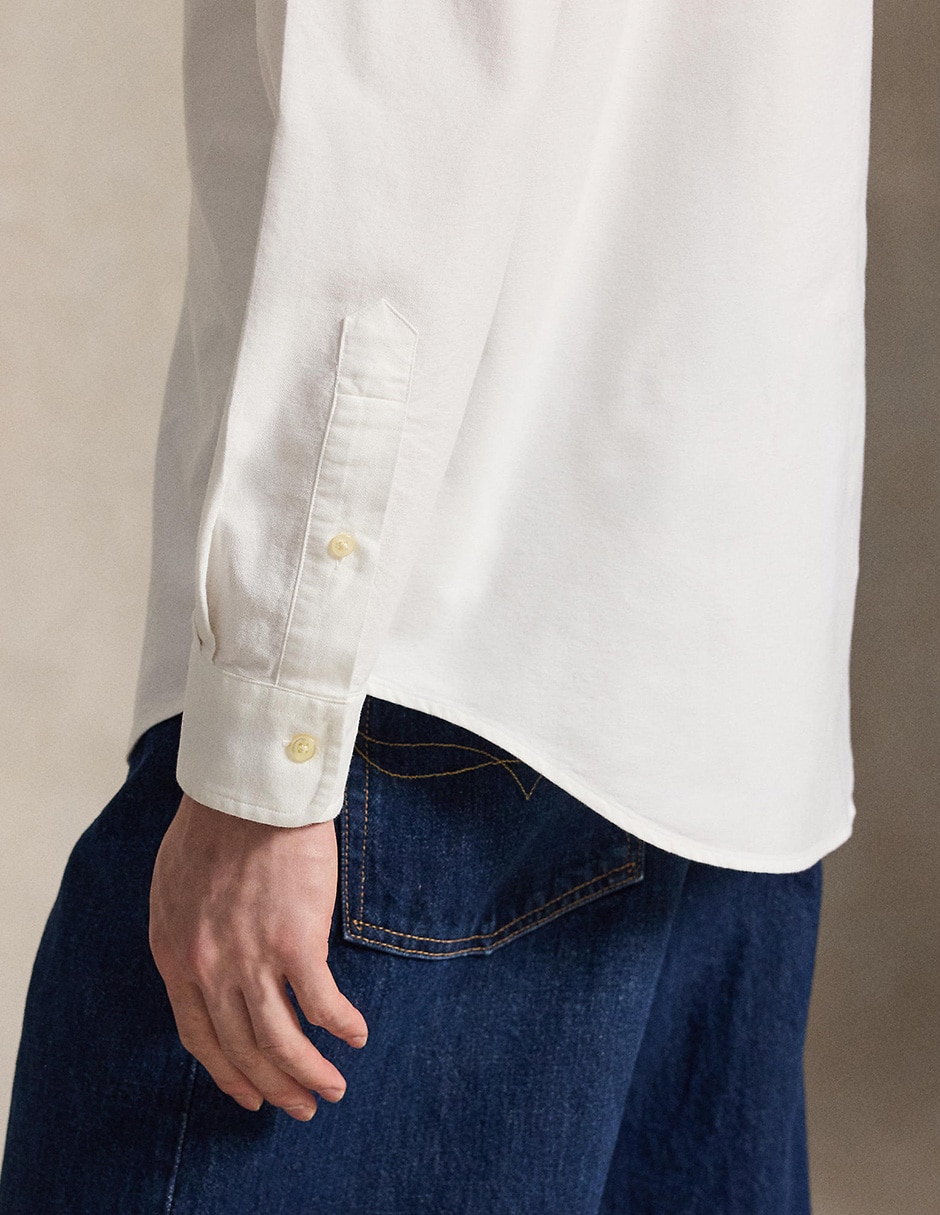 Camisa casual de algodón manga larga para hombre 4