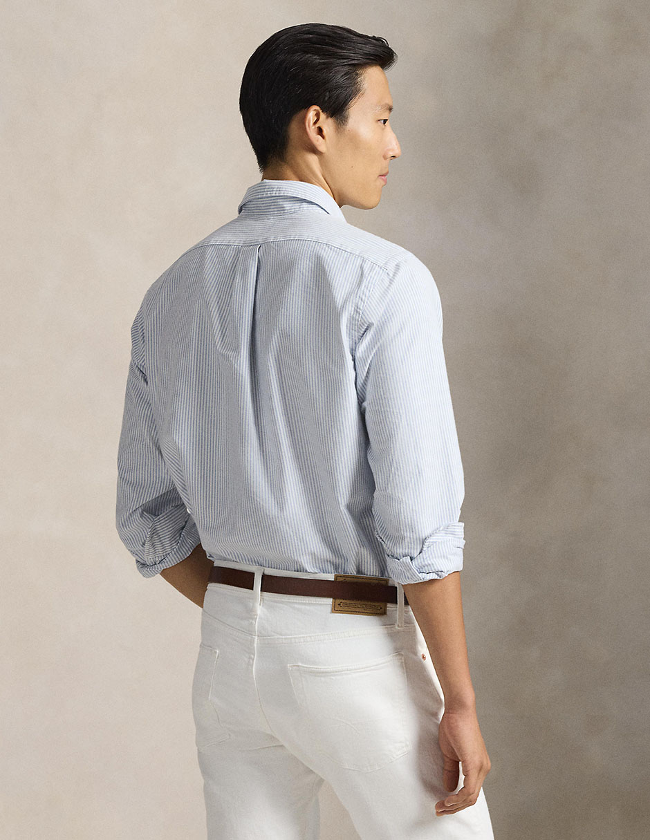 Camisa casual de algodón manga larga para hombre 8