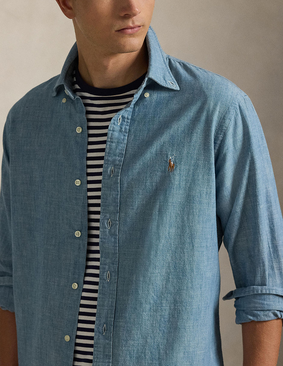 Camisa casual Polo Ralph Lauren manga larga para hombre