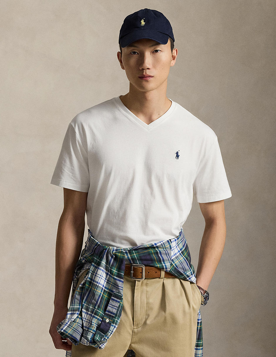 Playera cuello v para hombre 5