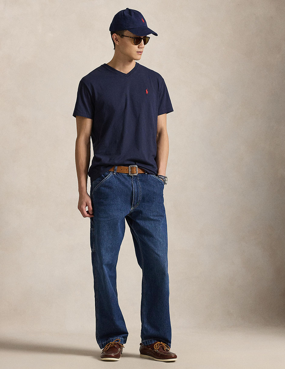 Playera cuello v para hombre 4