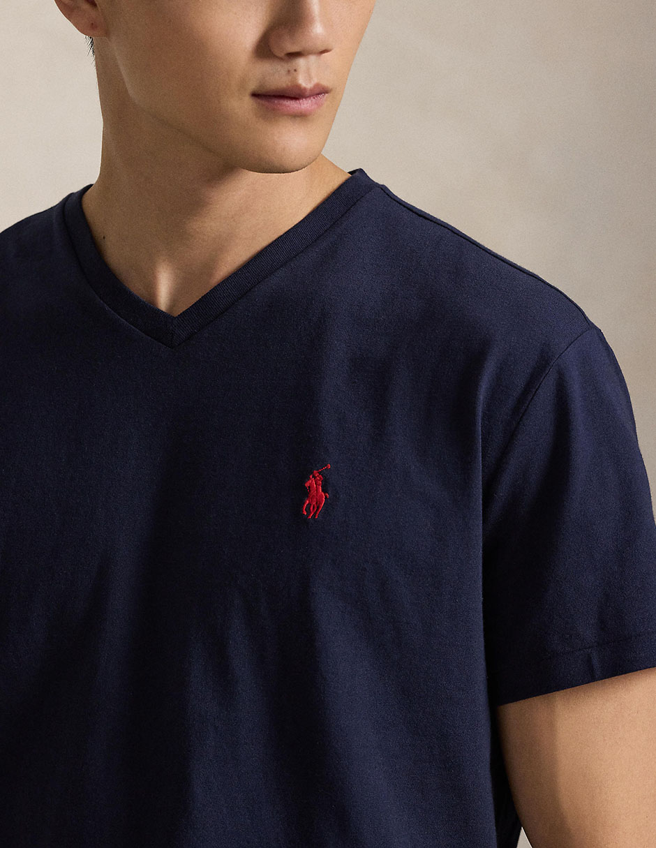 Playera cuello v para hombre 5