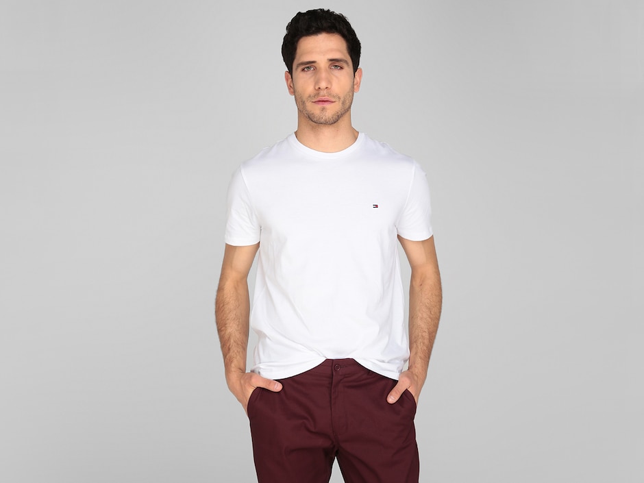 Playera Hilfiger cuello redondo para hombre Playera Hilfiger cuello redondo para hombre