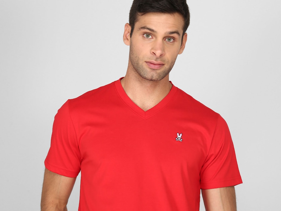 Playera cuello V para hombre 2
