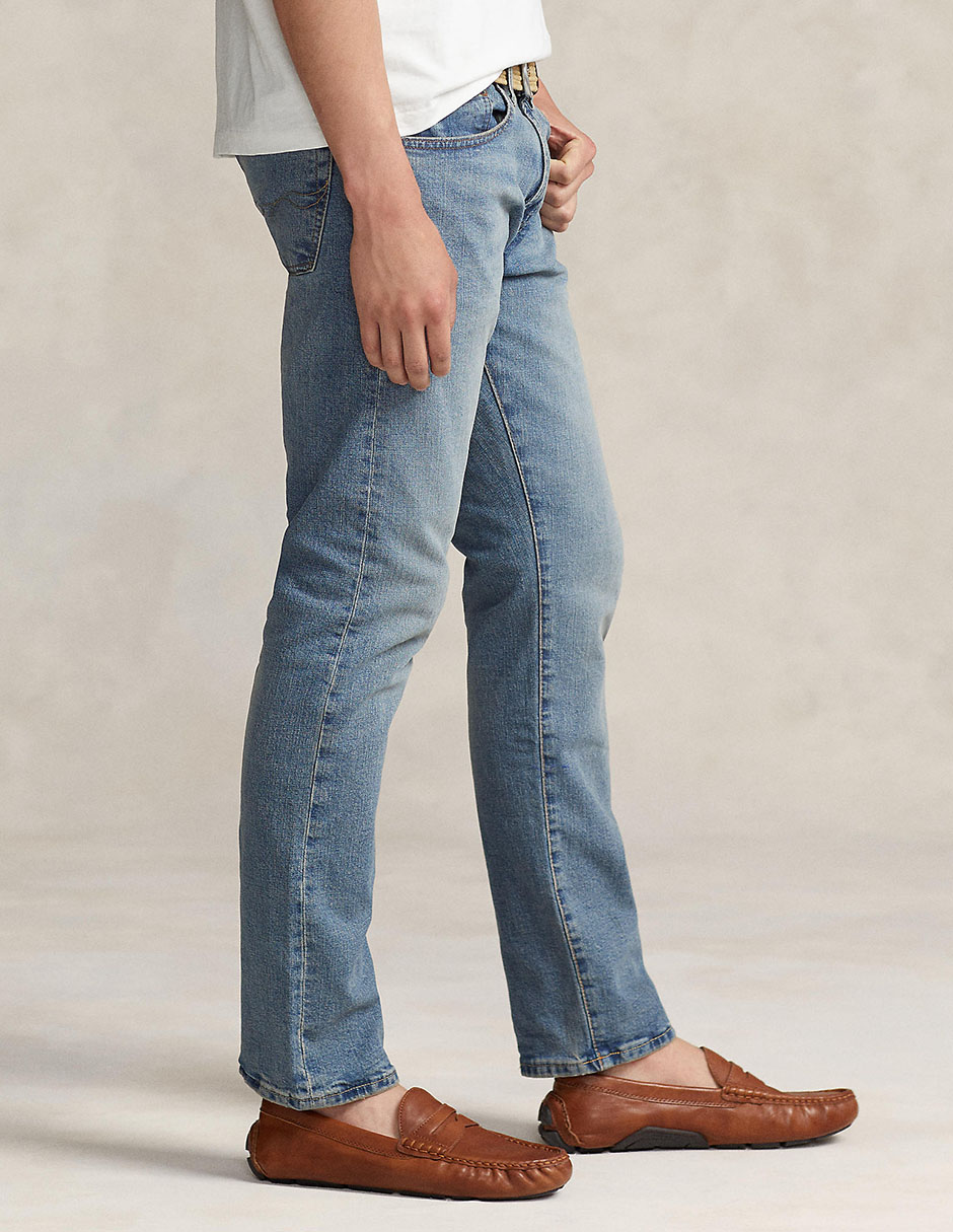 Jeans slim deslavado para hombre 2