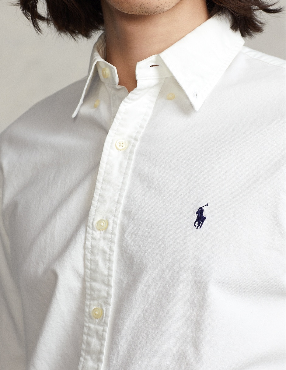 Camisa casual Polo Ralph Lauren de algodón manga larga para hombre 3