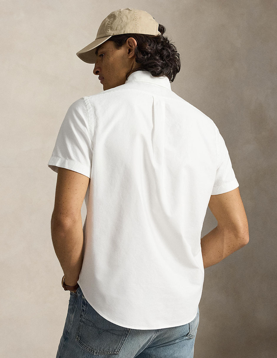 Camisa casual Polo Ralph Lauren de algodón manga corta para hombre