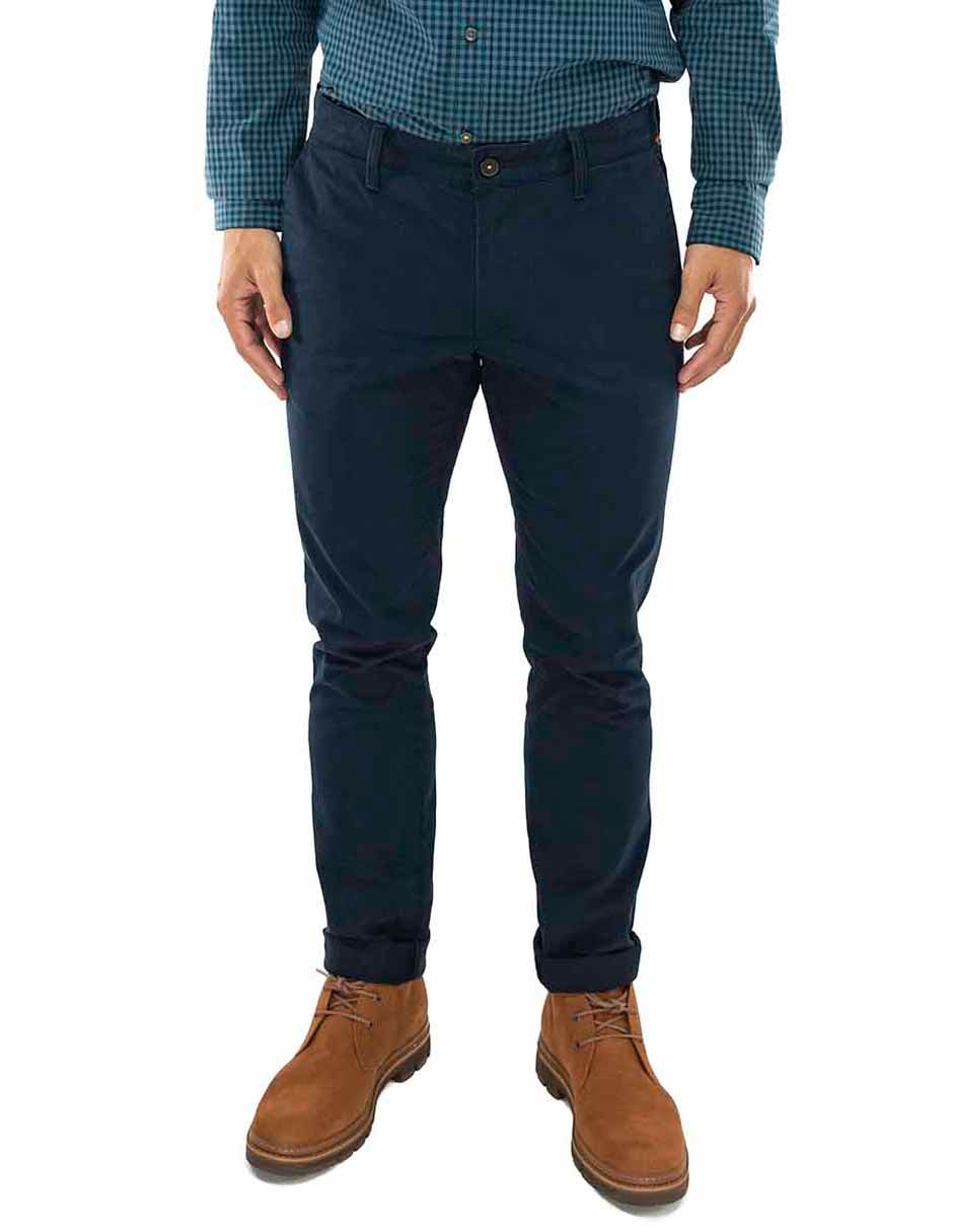 Pantalón slim de algodón para hombre