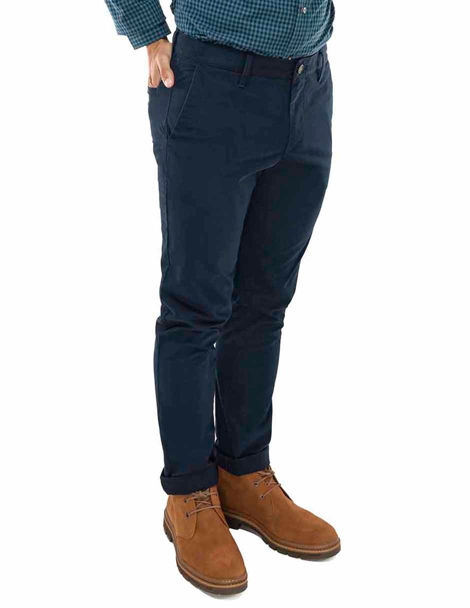 Pantalón slim de algodón para hombre