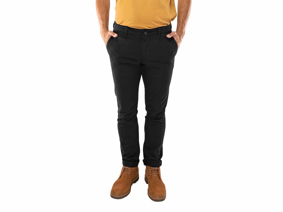 Pantalón casual chino slim de algodón para hombre