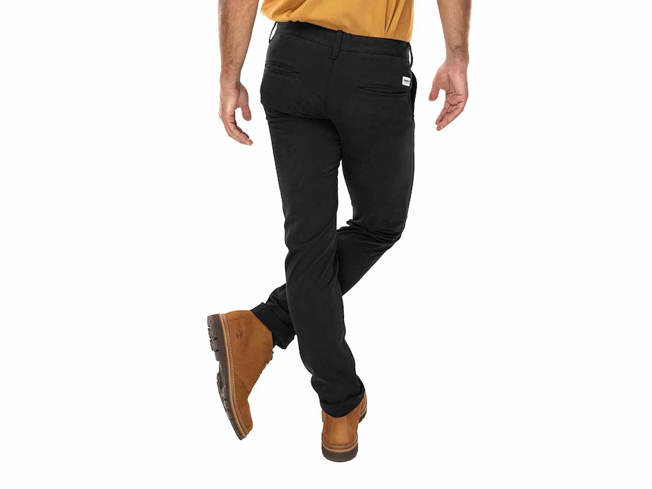 Pantalón casual chino slim de algodón para hombre 2