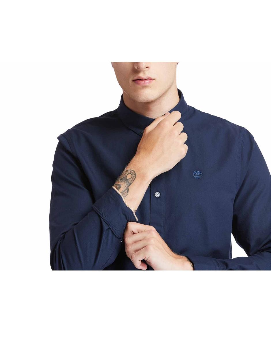 Camisa casual Timberland de algodón manga larga para hombre