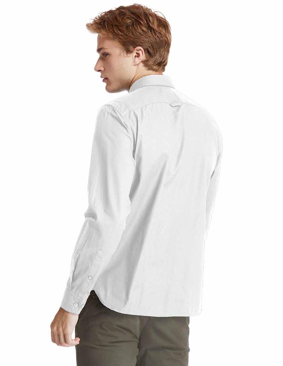 Camisa casual Timberland de algodón manga larga para hombre