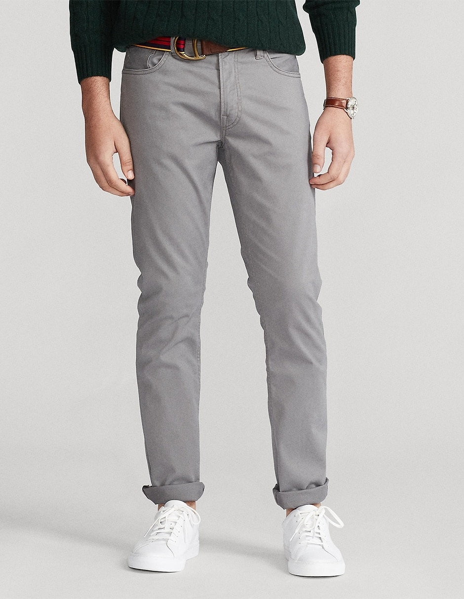 Pantalón casual recto de algodón para hombre Pantalón casual recto de algodón para hombre