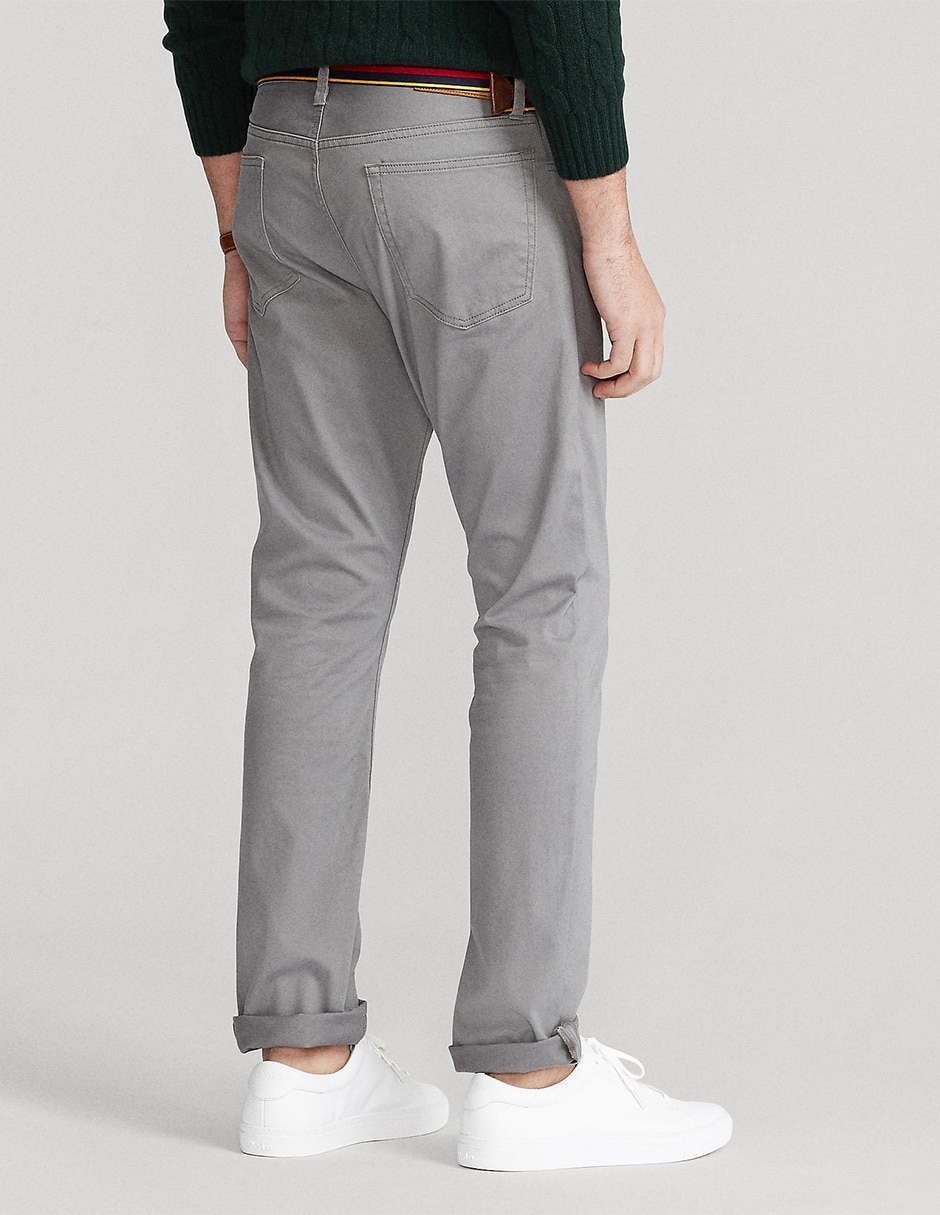 Pantalón casual recto de algodón para hombre 3
