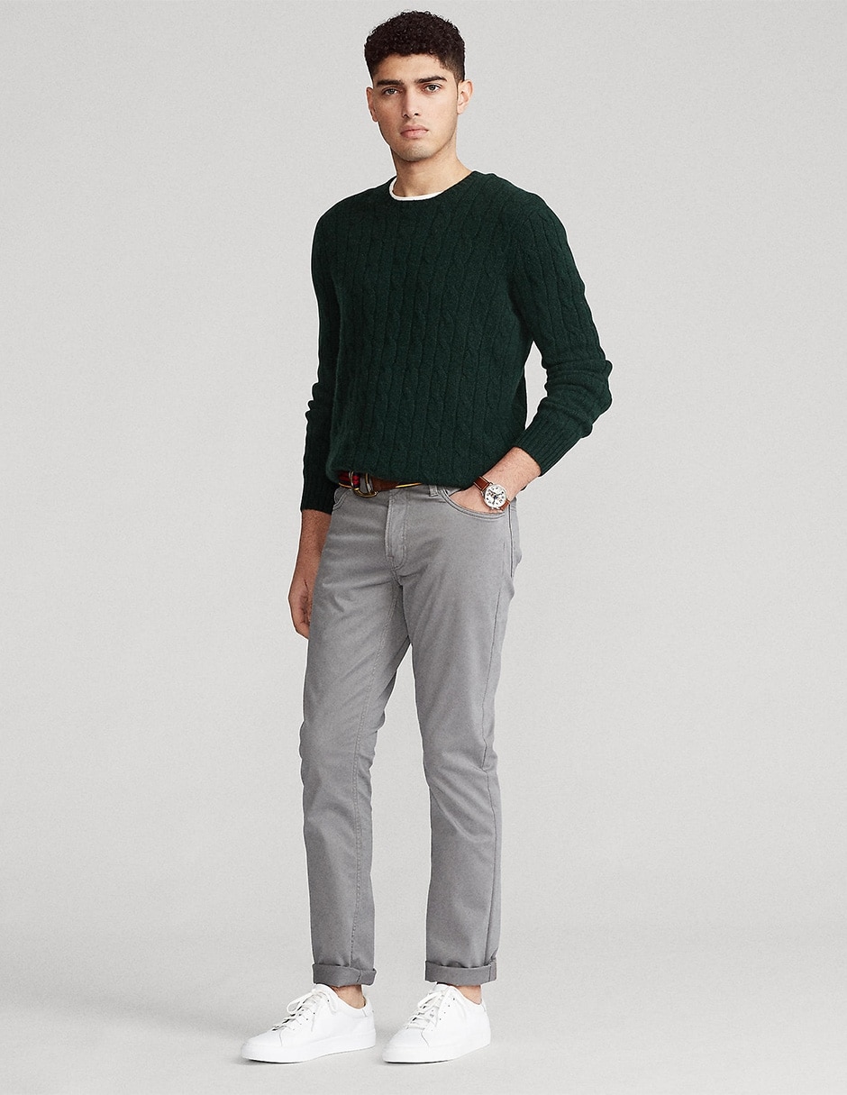 Pantalón casual recto de algodón para hombre 5
