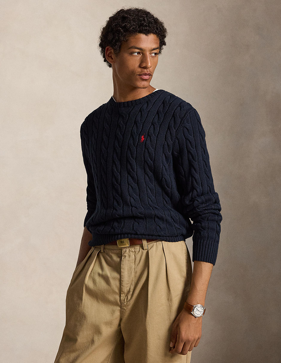 Suéter cuello redondo para hombre