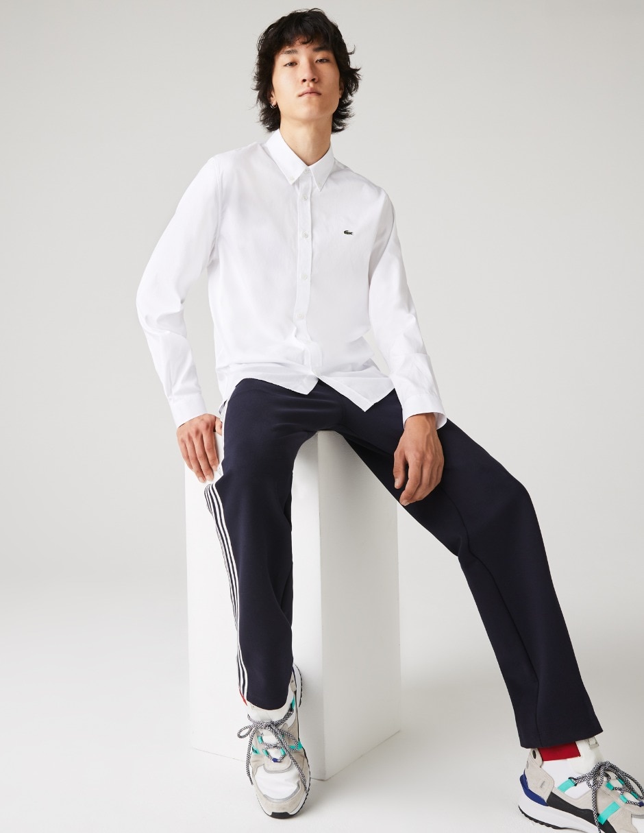 Camisa casual de algodón manga larga para hombre 4