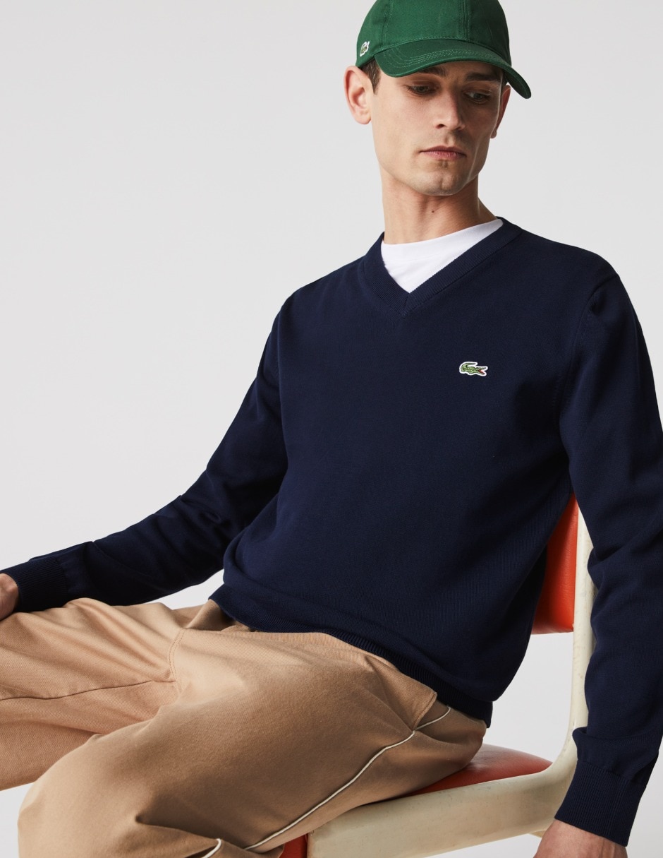 Suéter cuello V para hombre 3