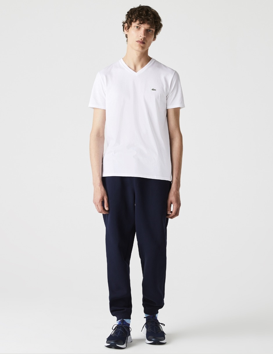 Playera Lacoste cuello v para hombre