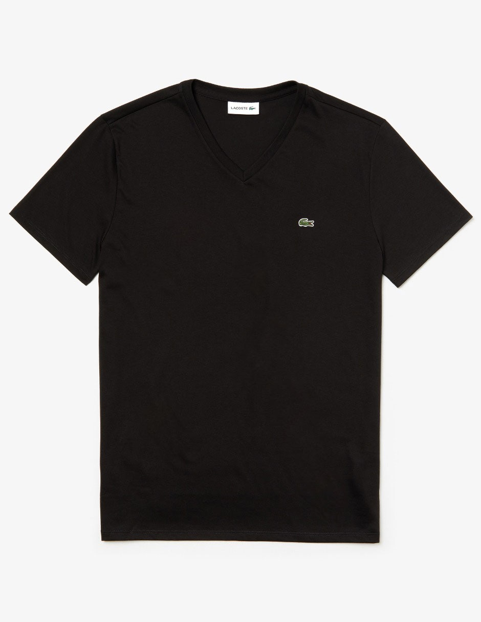 Playera Lacoste cuello V para hombre