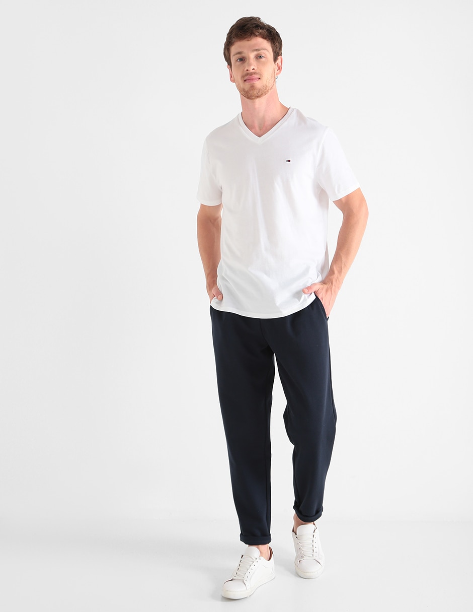 Playera Hilfiger cuello v para hombre 3