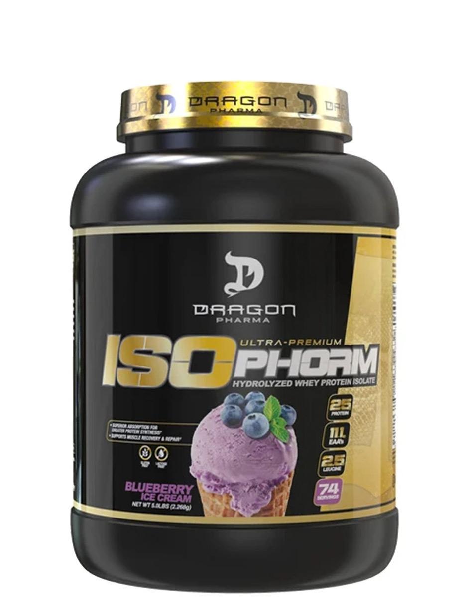 Proteína Dragon Pharma sabor blueberry de 5 lb