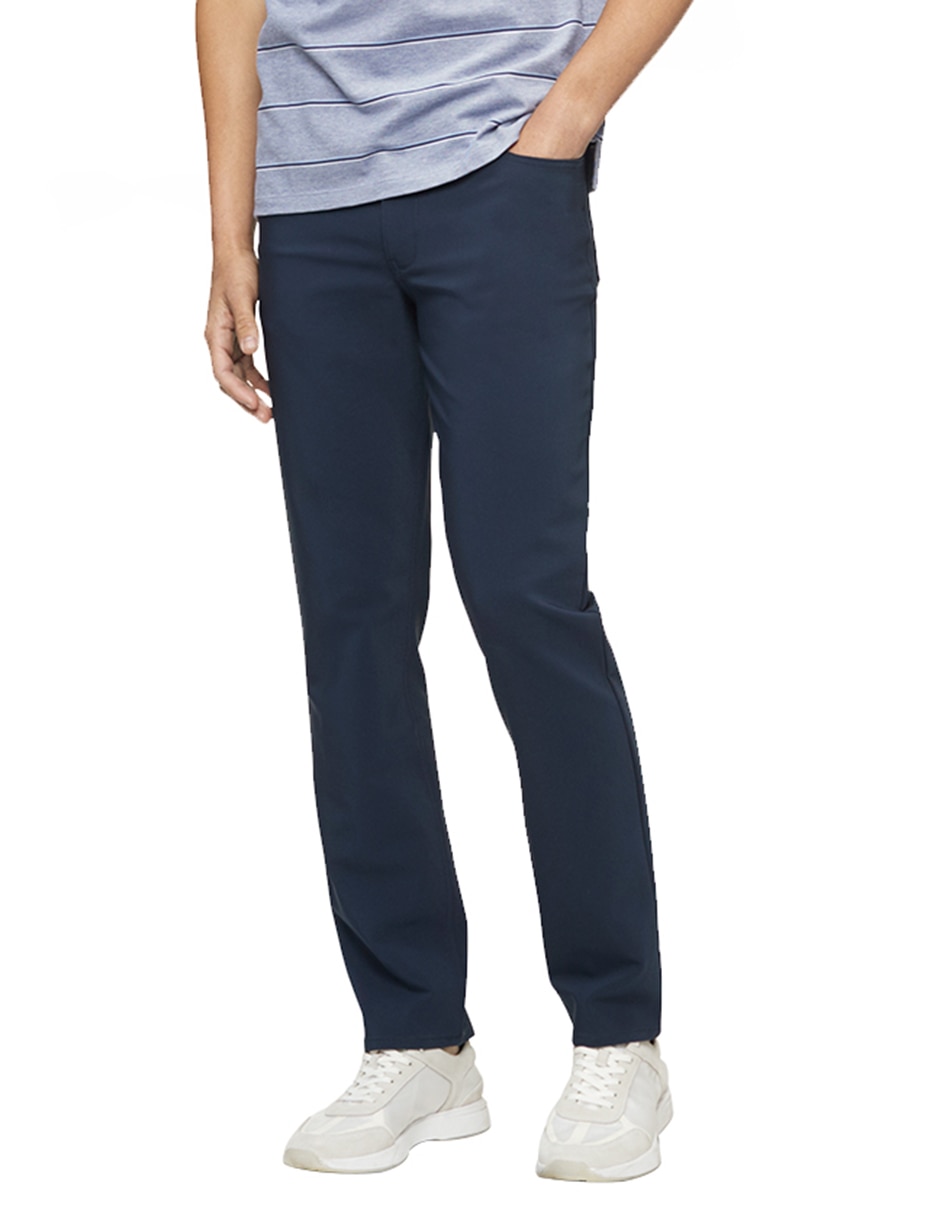 Pantalón slim Calvin Klein de algodón para hombre