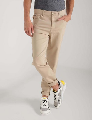 Pantalón slim Calvin Klein de algodón para hombre
