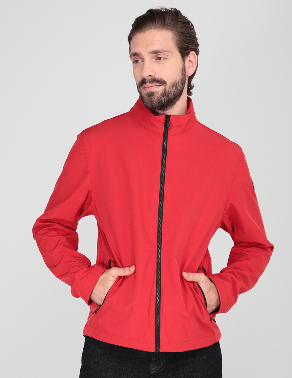 Chamarra casual con bolsillos para hombre Chamarra casual con bolsillos para hombre
