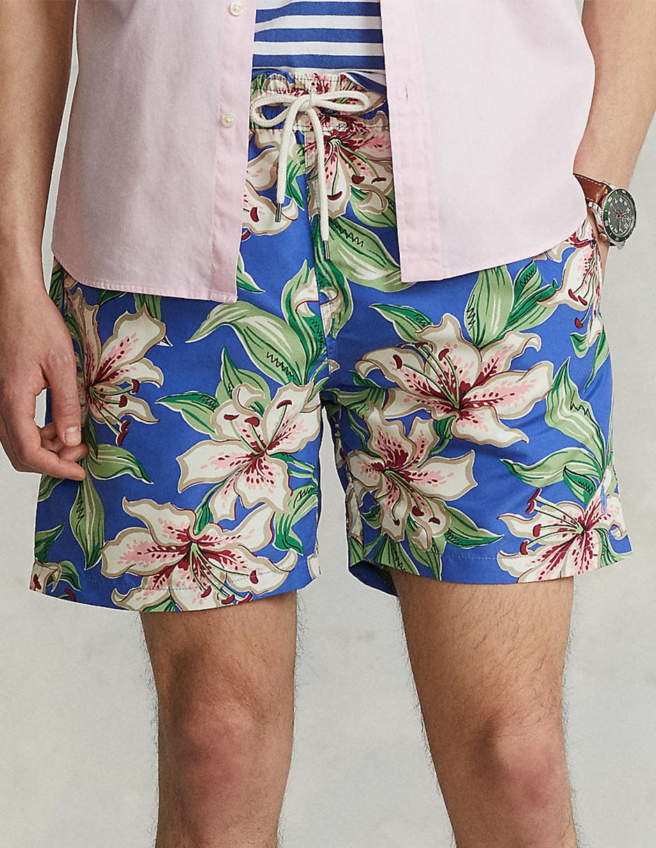 Traje de baño Polo Rl con bolsillos para hombre