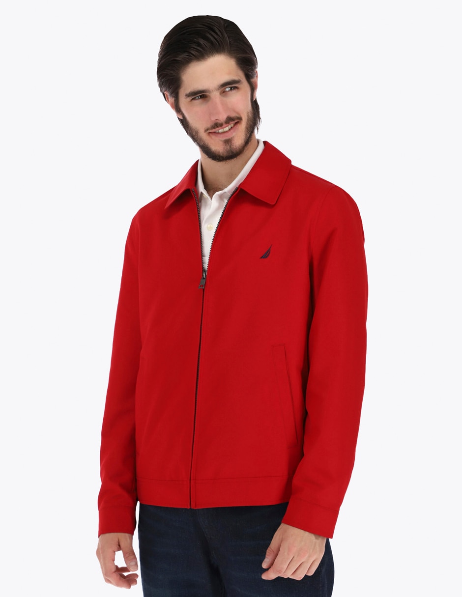 Chamarra casual impermeable con bolsillos para hombre 1