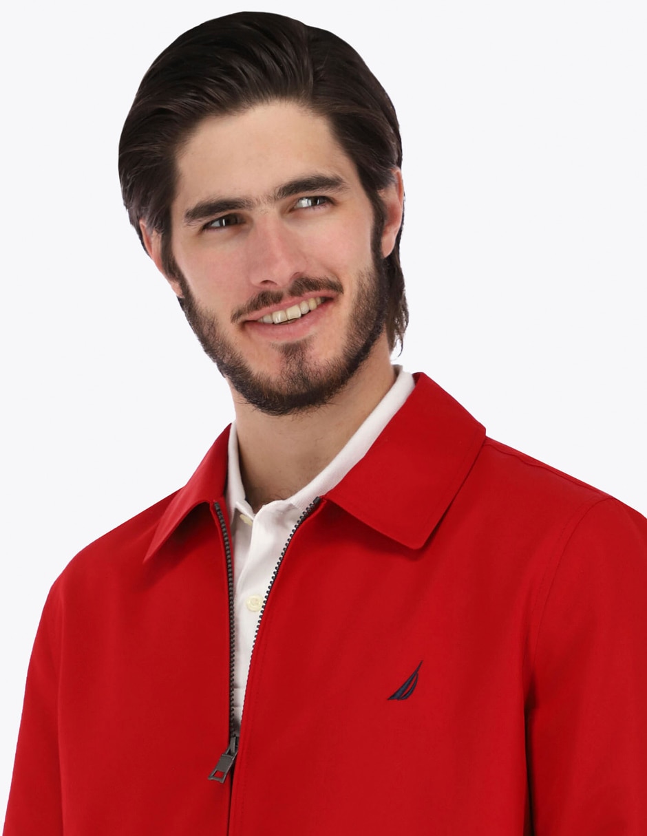 Chamarra casual impermeable con bolsillos para hombre 2
