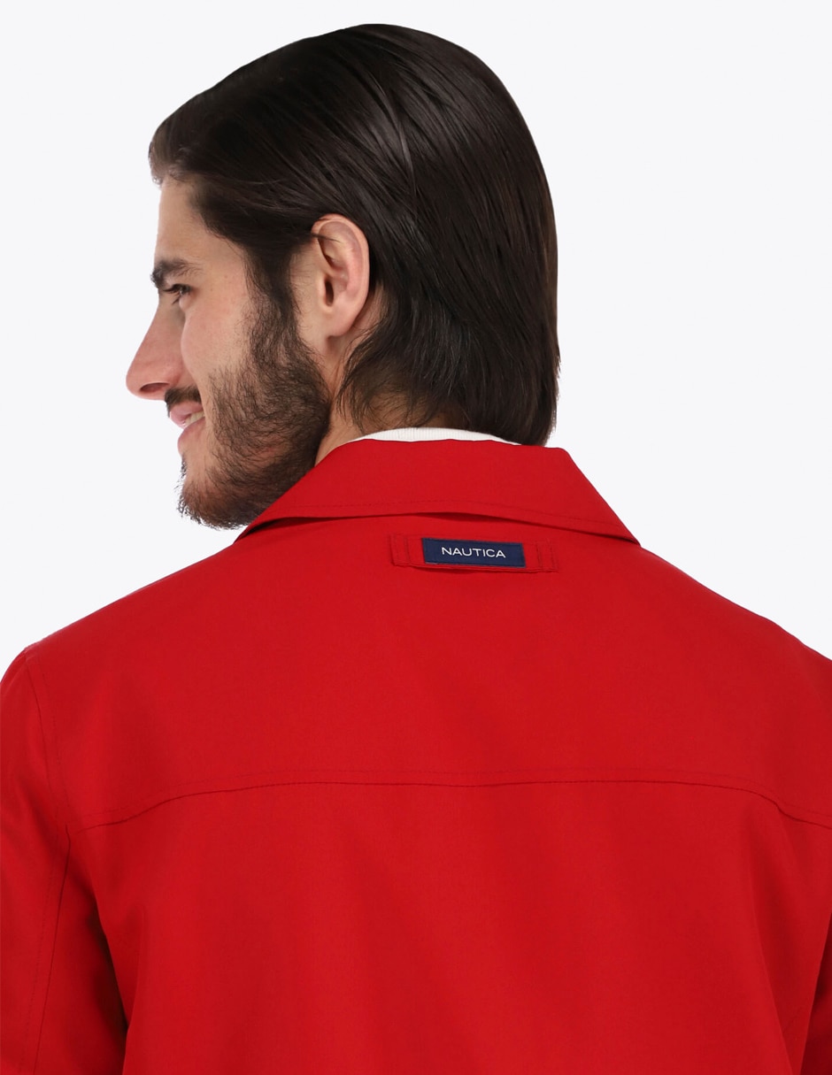 Chamarra casual impermeable con bolsillos para hombre 3