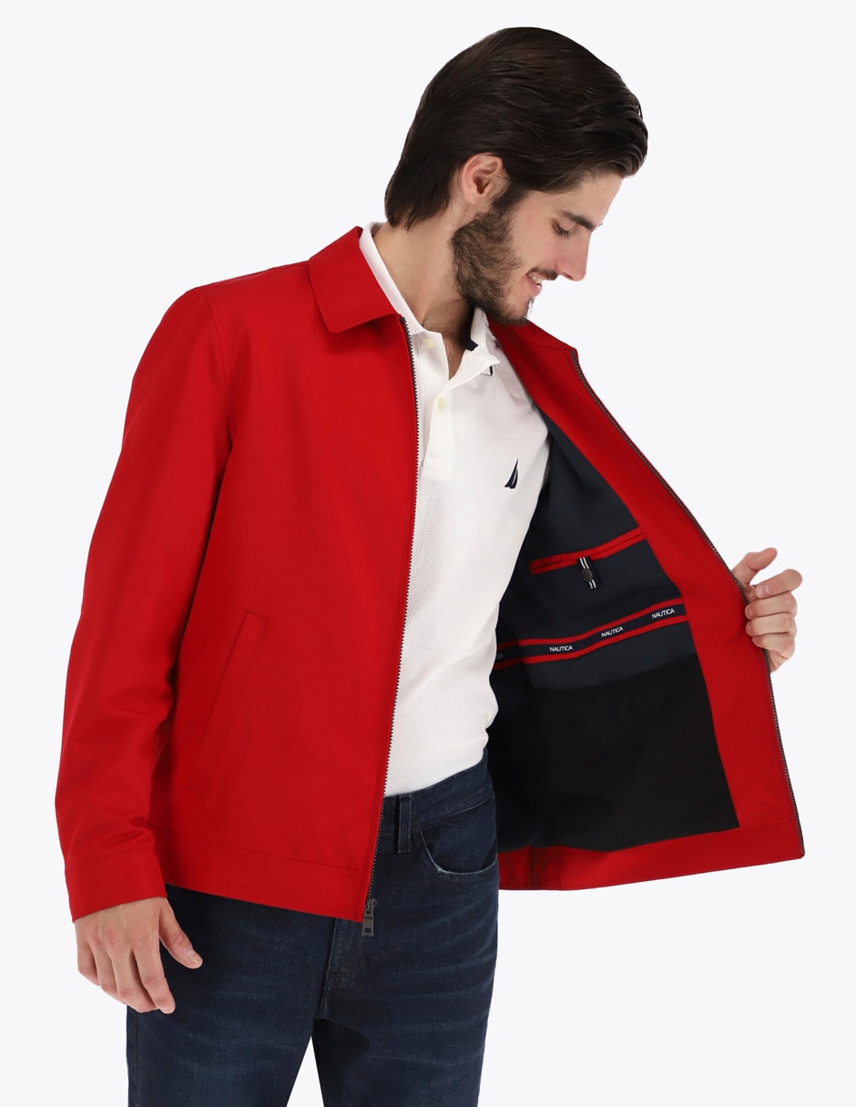 Chamarra casual impermeable con bolsillos para hombre 4