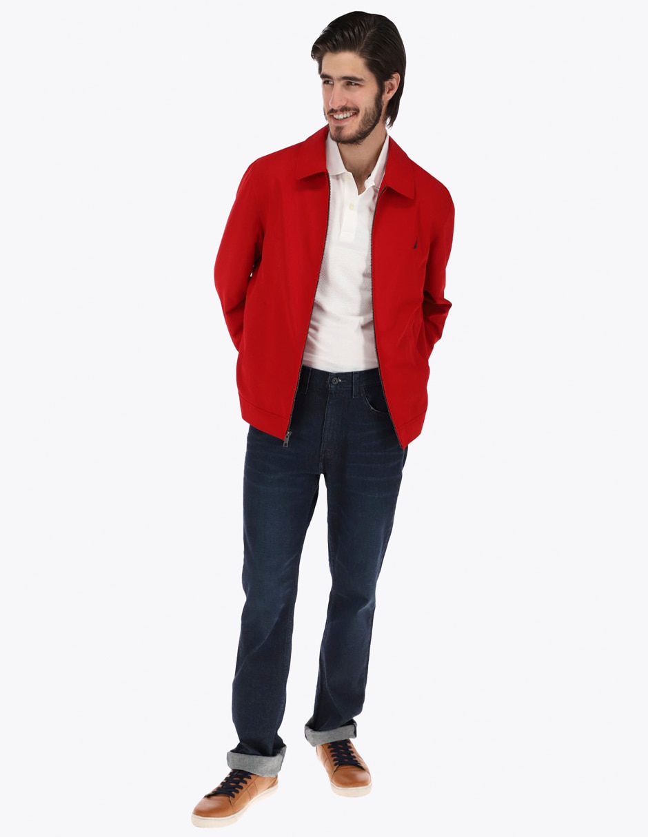 Chamarra casual impermeable con bolsillos para hombre 5