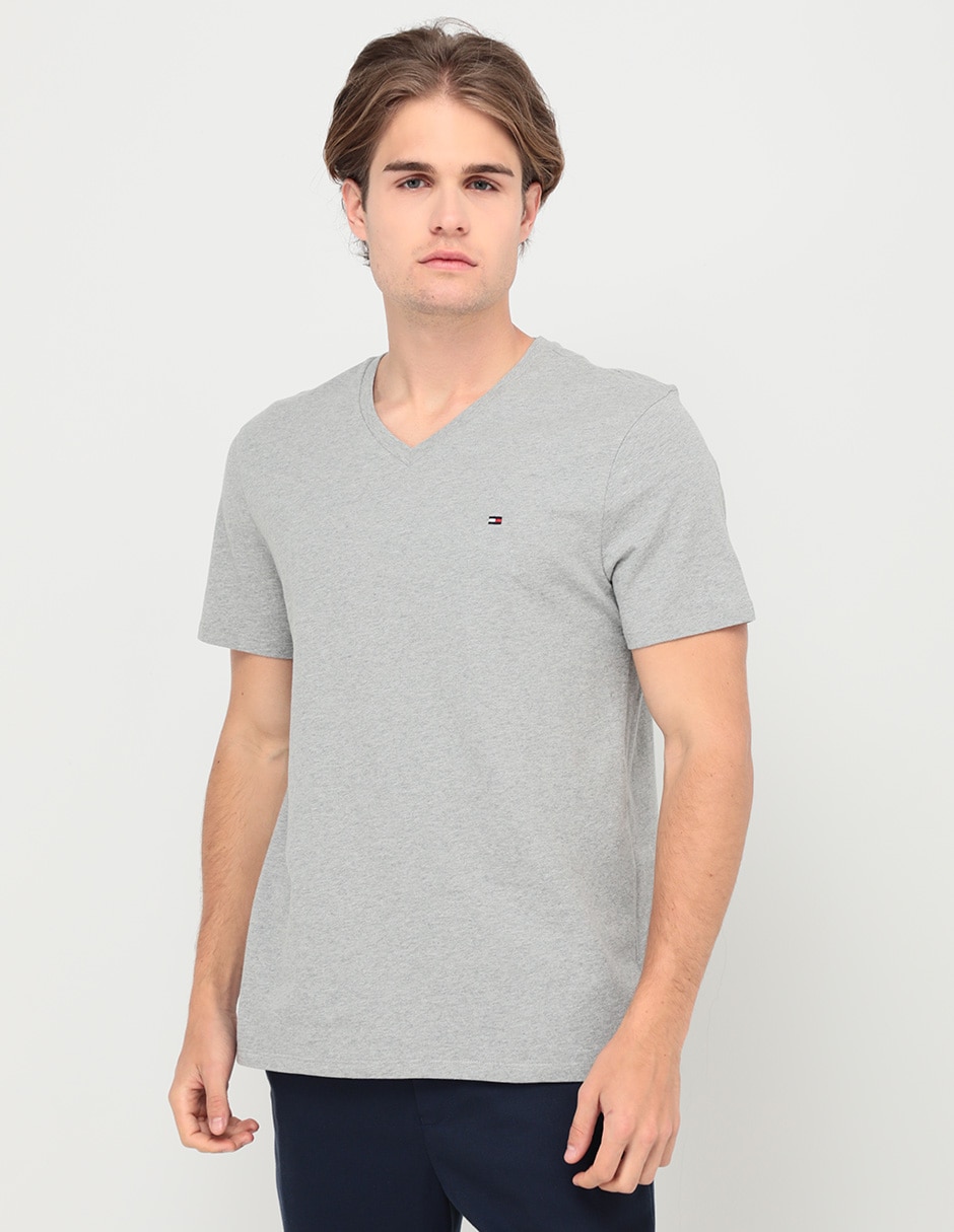 Playera Hilfiger cuello v para hombre Playera Hilfiger cuello v para hombre