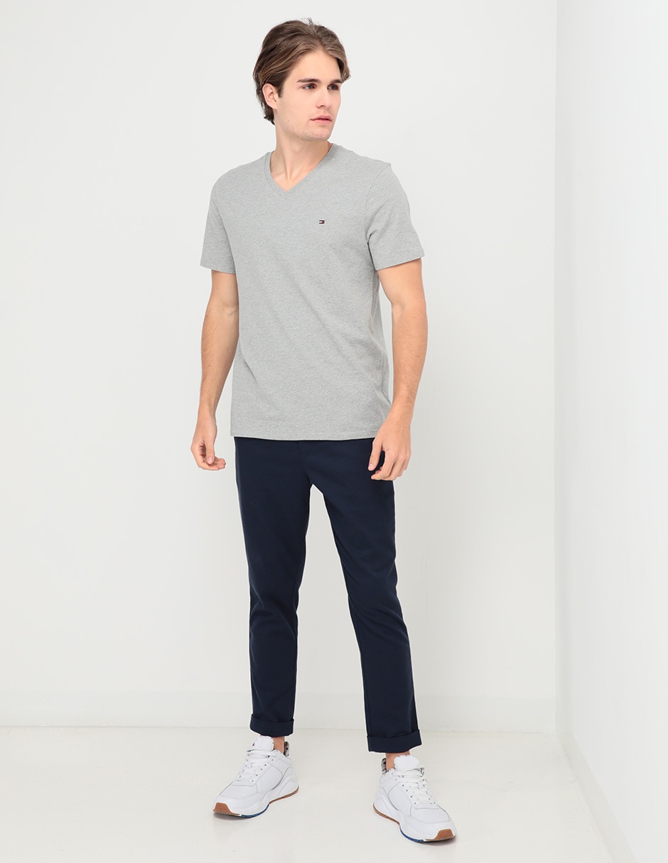 Playera Hilfiger cuello v para hombre 3