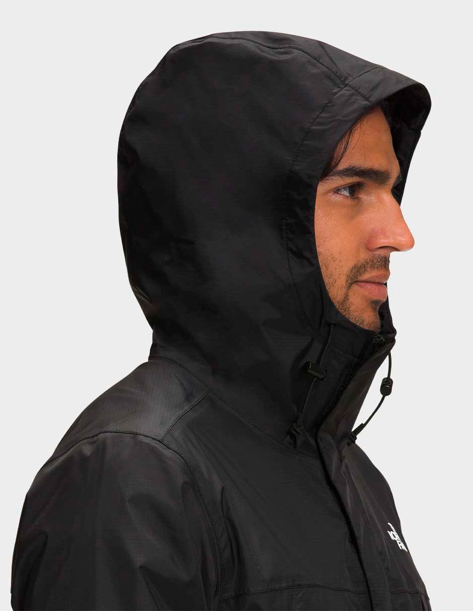 Chamarra casual impermeable con capucha para hombre