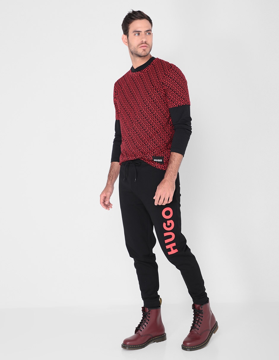 Pants regular HUGO con jareta para hombre