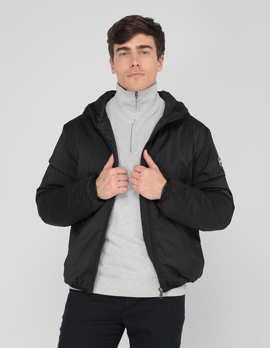 Chamarra casual con capucha para hombre 1