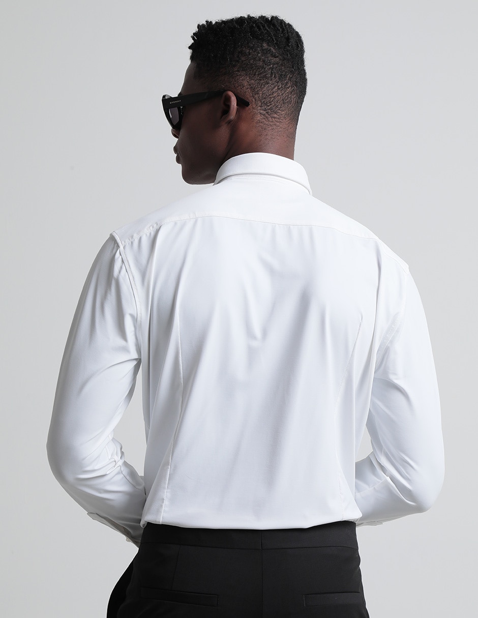 Camisa casual Hugo de algodón manga larga para hombre