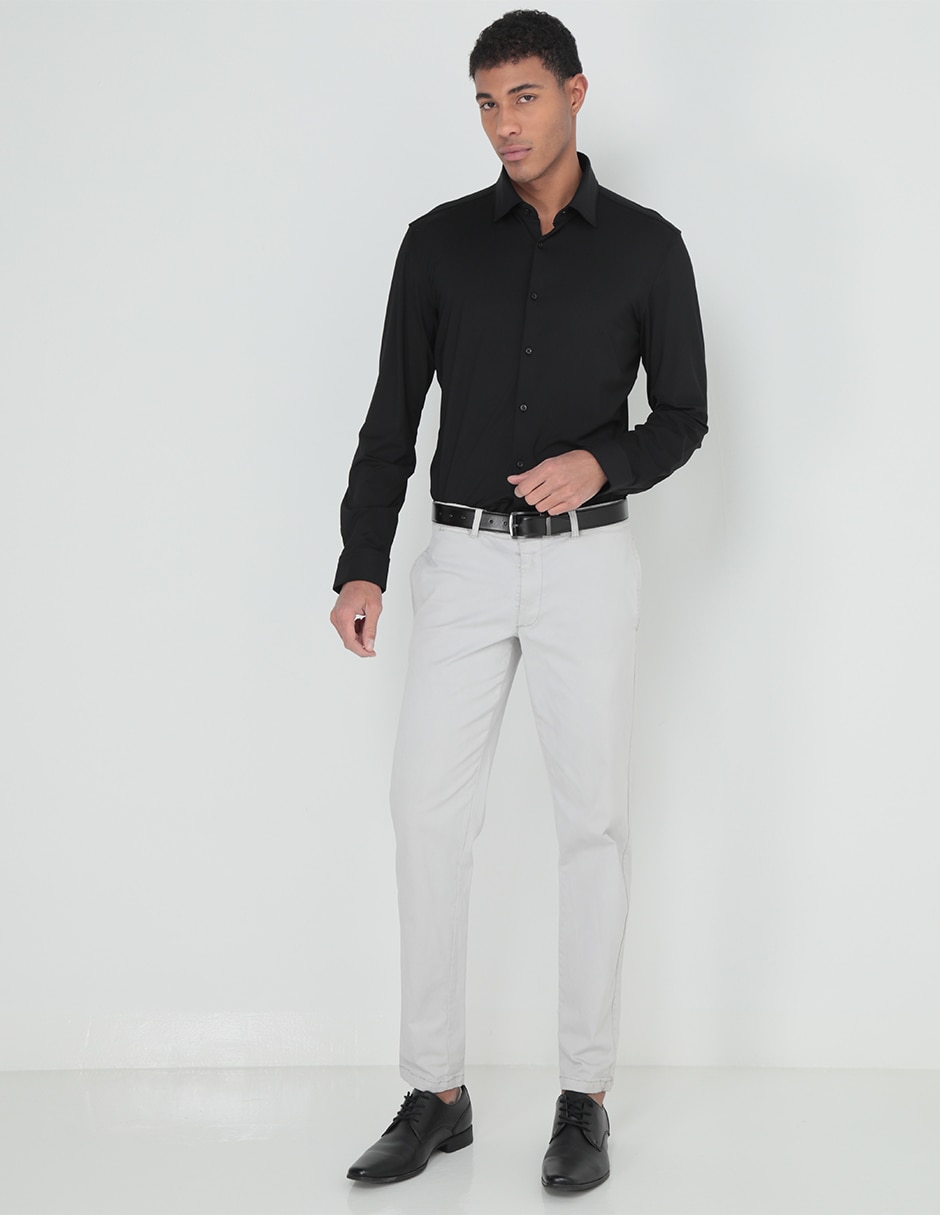 Camisa casual manga larga para hombre 3