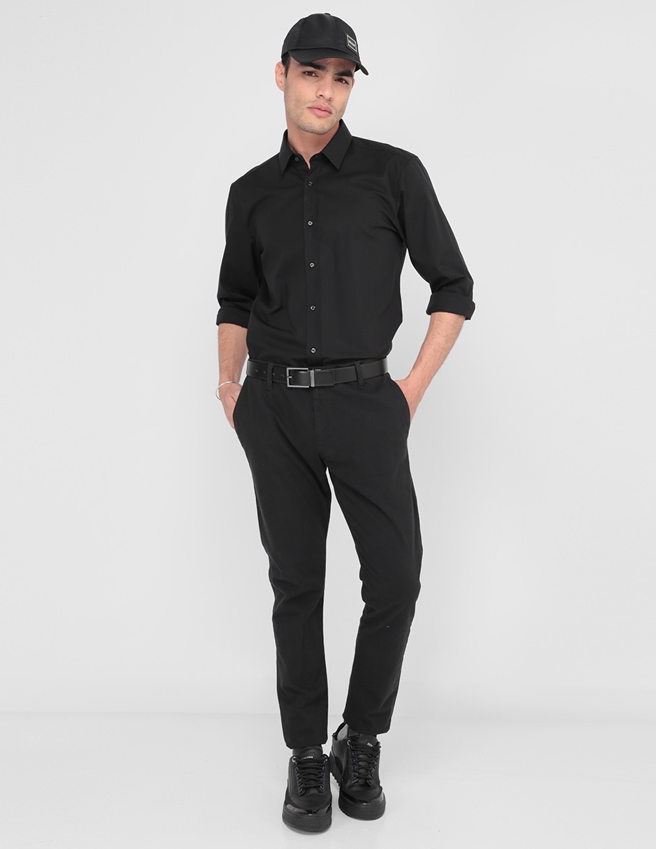 Camisa casual de algodón manga larga para hombre 3