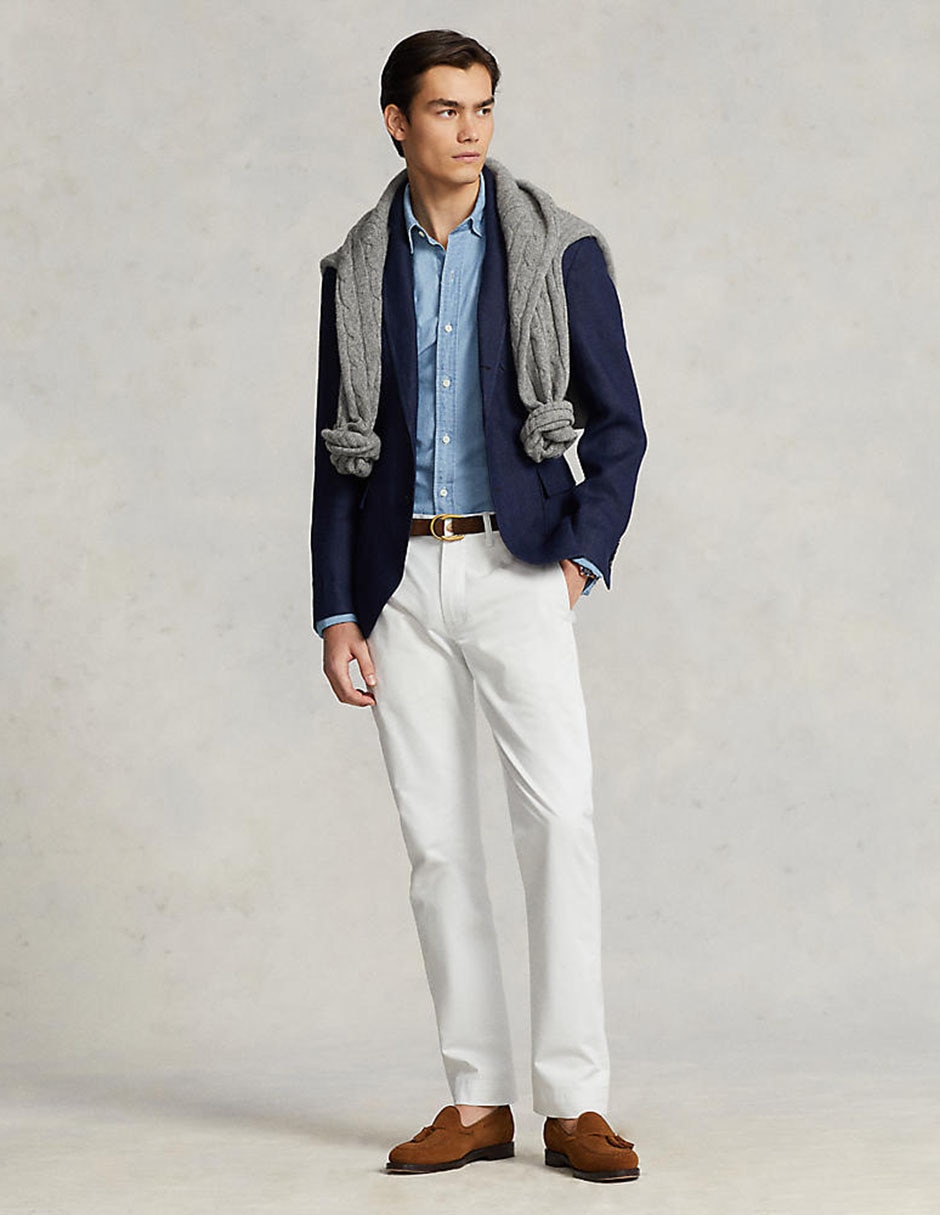 Pantalón casual recto Polo Ralph Lauren de algodón para hombre