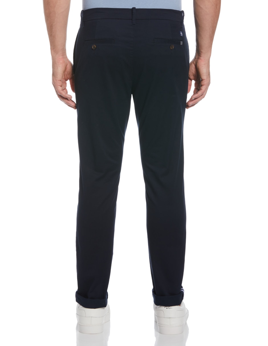 Pantalón casual chino slim de algodón para hombre 2
