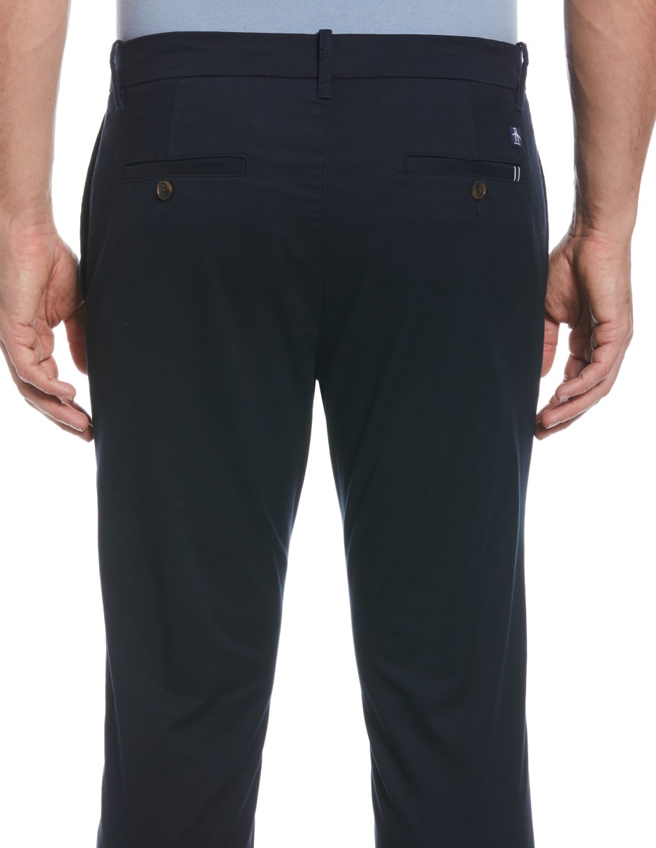 Pantalón casual chino slim de algodón para hombre 4