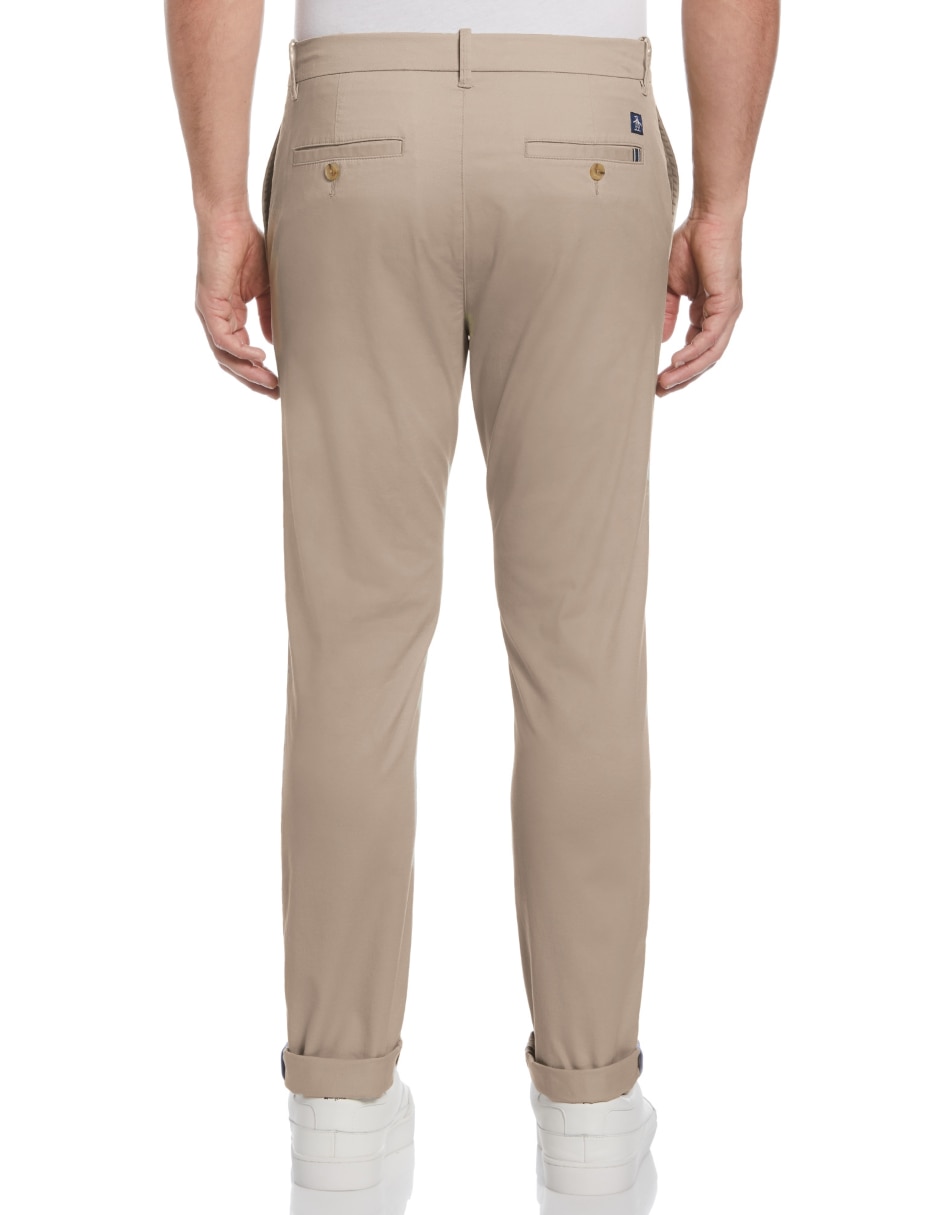 Pantalón casual chino slim de algodón para hombre 2