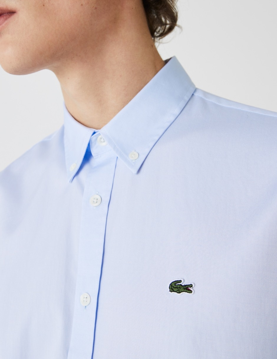 Camisa casual de algodón manga larga para hombre