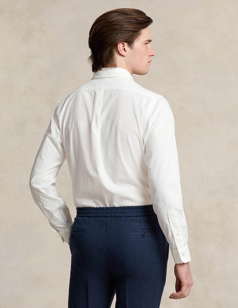Camisa casual Polo Ralph Lauren de algodón manga larga para hombre